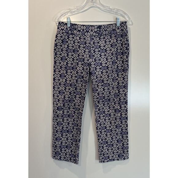 Ann Taylor Loft Marisa Geometric Print Pants Stretch Womens Size 0 (1848) - Picture 1 of 4